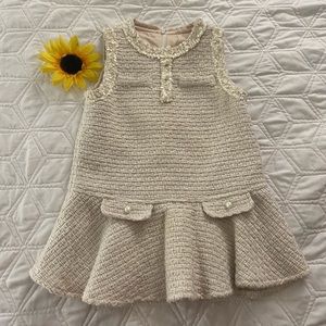 Girls tweed boutique dress